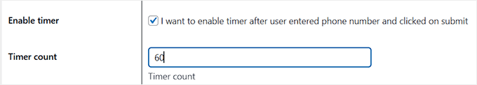 Enable timer Enable timer