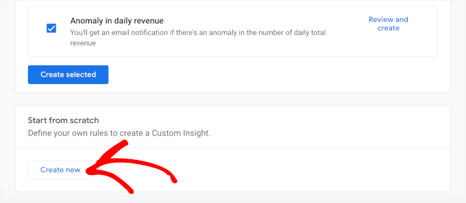 Create custom GA insights from scratch Create custom GA insights from scratch