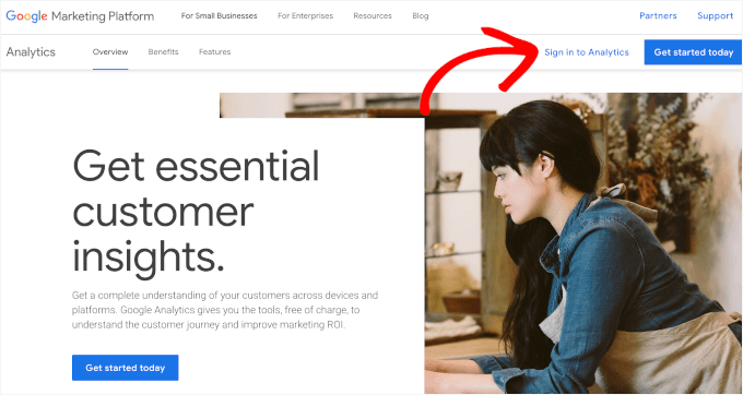 Signing in to Google Analytics Signing in to Google Analytics
