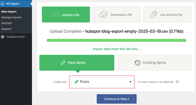 Importing Posts Into WordPress