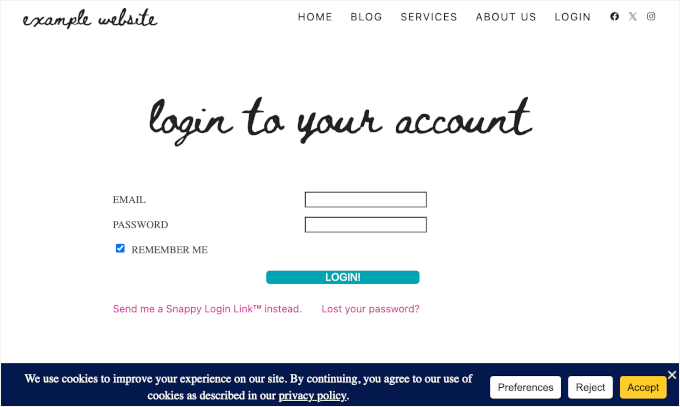Noul banner pentru cookie-uri cu politica de confidențialitate legată