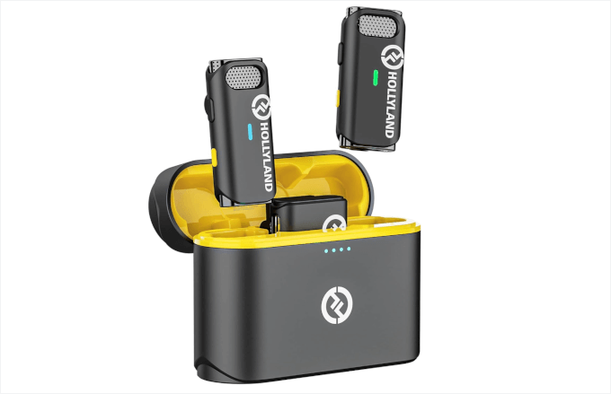 Hollyland Lark M1 Wireless Lavalier Microphone with Noise Cancellation Hollyland Lark M1 Wireless Lavalier Microphone with Noise Cancellation