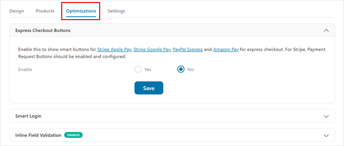 Aktivera expressutcheckning i FunnelKit-utcheckning