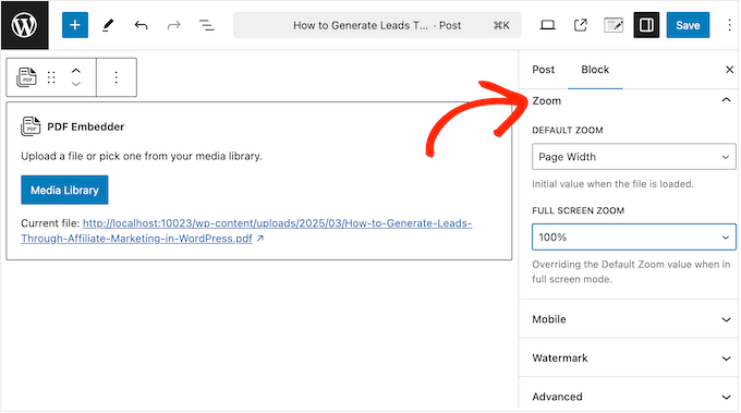 Modification du niveau de zoom par défaut sur votre site web avec WPConsent