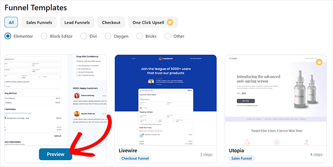 Şablonları önizle