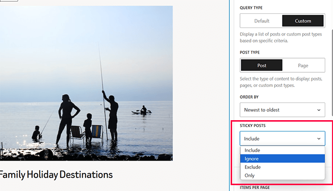 クエリーループの固定投稿