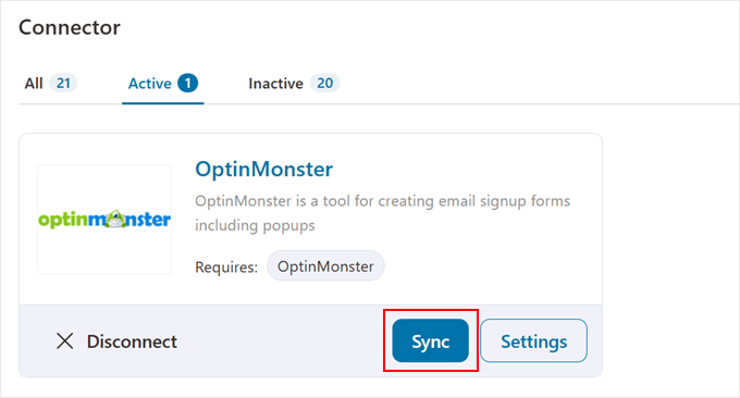 Syncing OptinMonster with FunnelKit