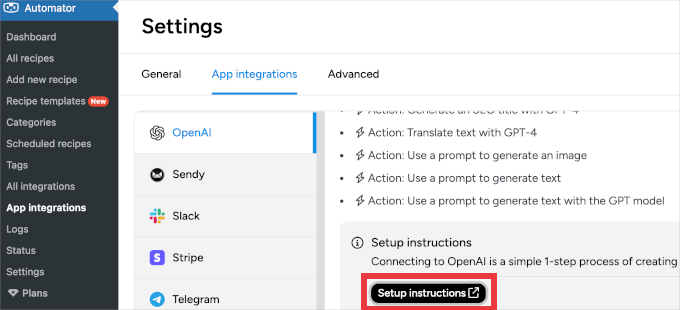 Uncanny Automator OpenAI instructions Uncanny Automator OpenAI instructions