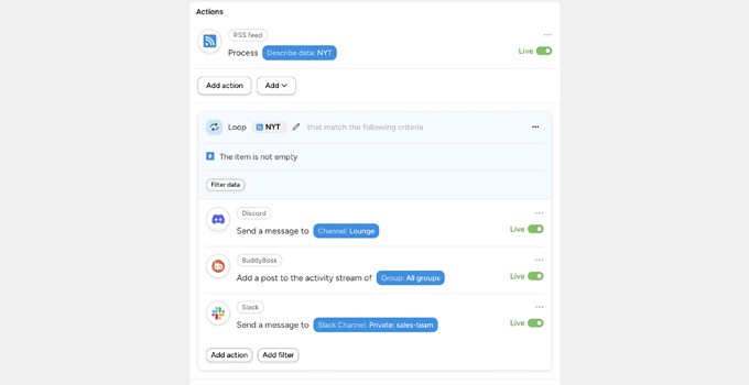 Integração RSS do Uncanny Automator