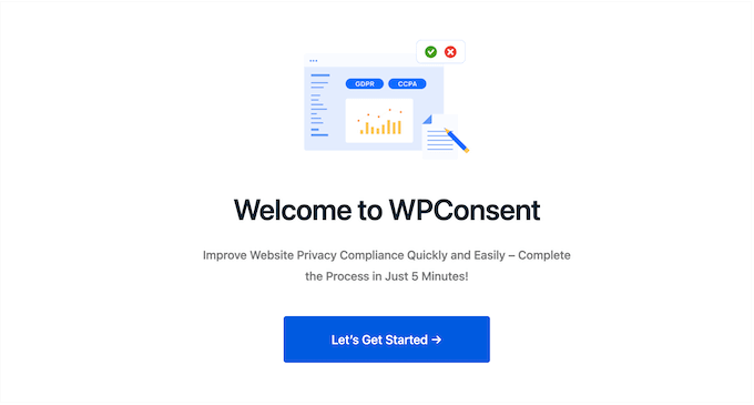 The WPConsent user-friendly setup wizard