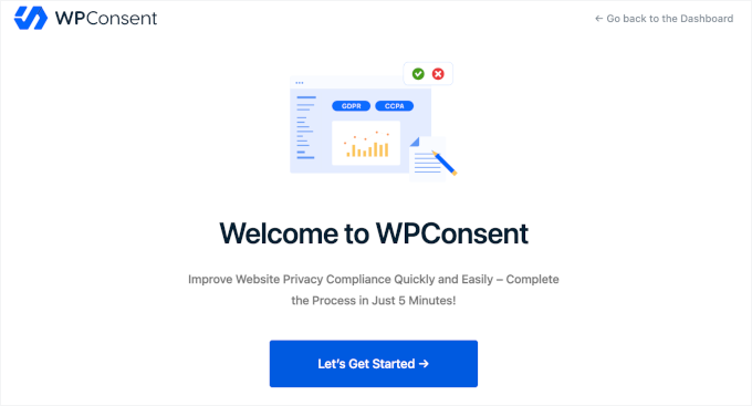 Expertul de configurare WPConsent