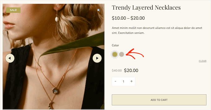 Adding swatches for your variable products