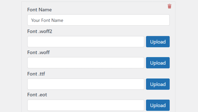 Uploading custom fonts to your blog or website 