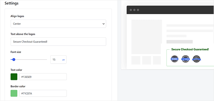 Tüccar'da rozetlerin üzerindeki metni özelleştirin