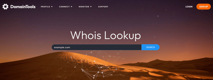 DomainTools' Whois Lookup Tool
