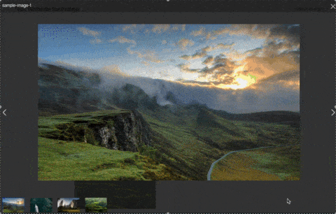 Envira Galleryトランジション効果スライド例