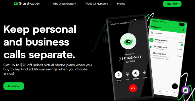 The Grasshopper virtual business phone service