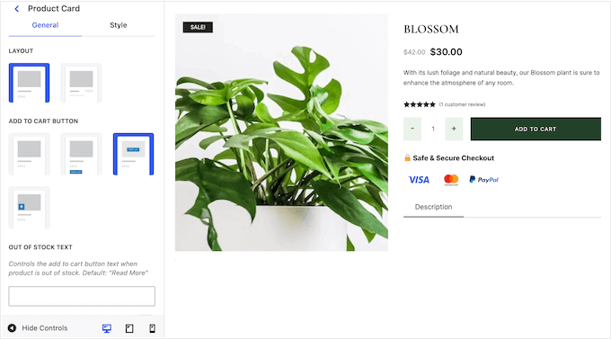 Customizing the product card layouts on your online marketplace