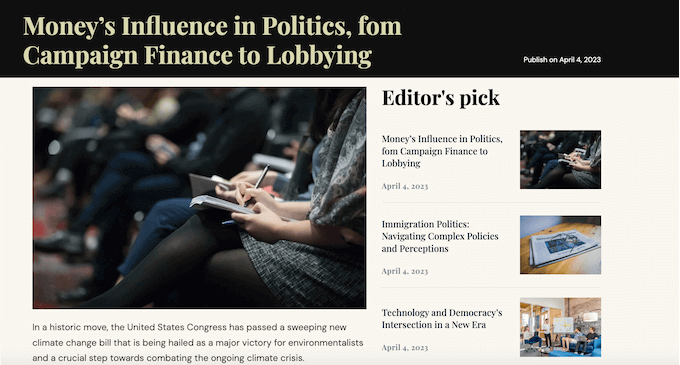 Showing custom sidebars on your WordPress website 