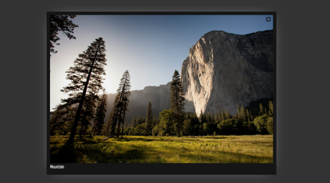 Simple LightboxプラグインのダークUIバージョン