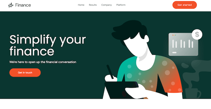 An example of a professionally-designed WordPress website, created using Sydney 