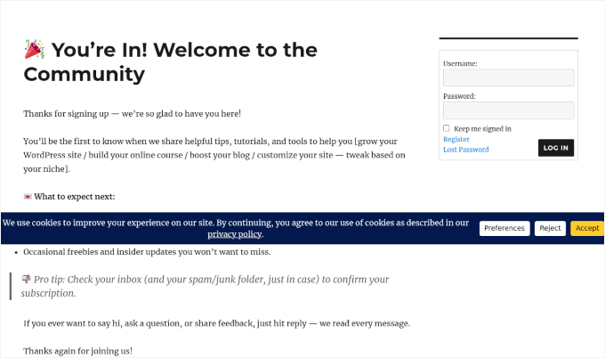 Initial snapshot Initial snapshot