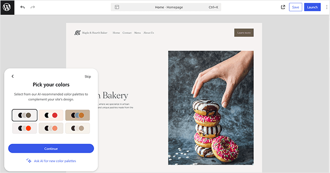 WordPress.com customize your website