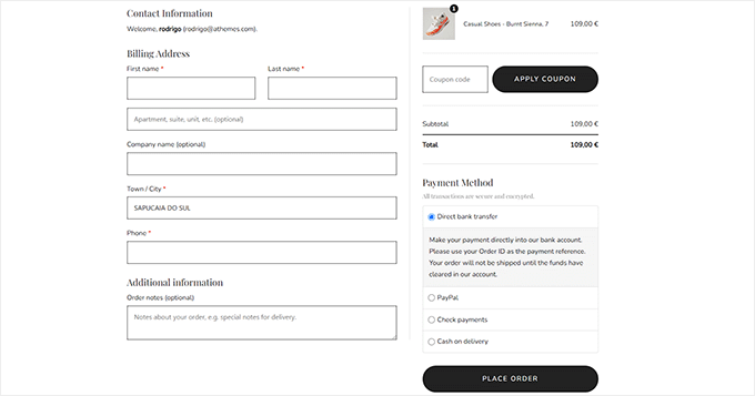Merchant one-page checkout template Merchant one-page checkout template