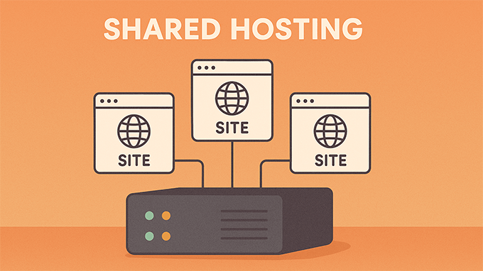 Shared hosting illustration