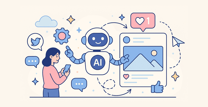 Using AI for social media