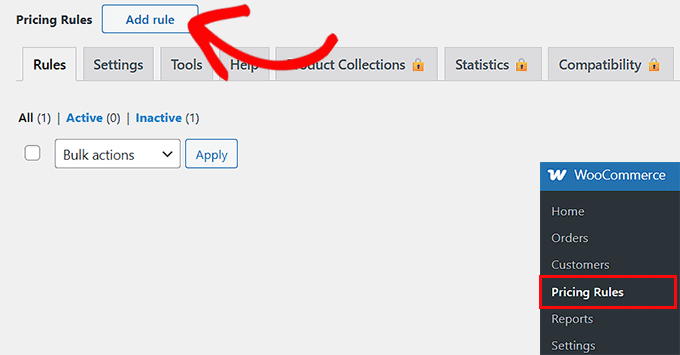 Klicka på knappen Lägg till regel