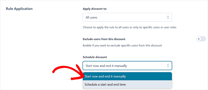 Konfigurera inställningar för regelapplikation