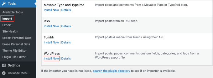 WordPressインストーラーのアクティベート