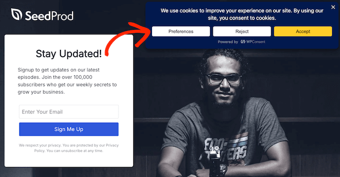 Allowing users to edit their cookie preferences on your WordPress website, blog, or online store