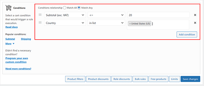 Ange utlösarvillkor