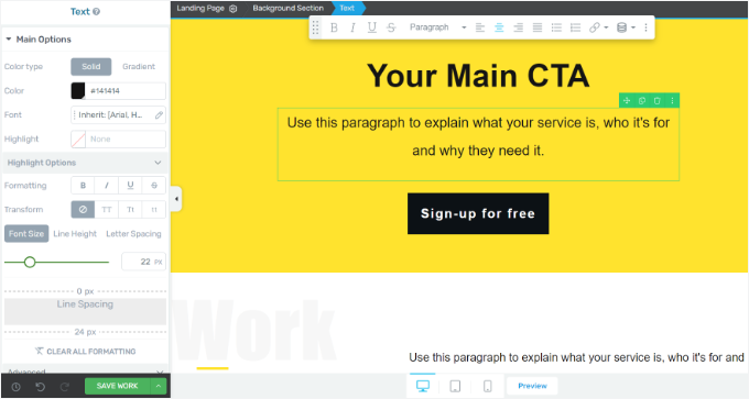 Making changes to variation Making changes to variation