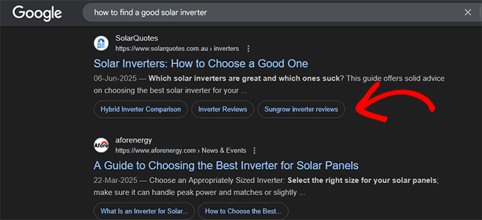 Table of Contents in rich snippets Table of Contents in rich snippets