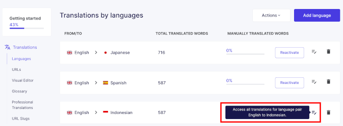 Accessing all translatable content Accessing all translatable content