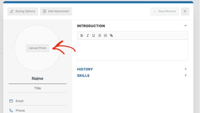 Adding a professional headshot to your online resume in WordPress