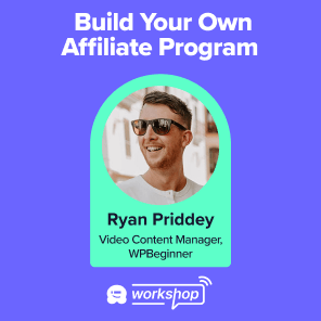 Build Your Own Affiliate Network WPBeginner Workshop