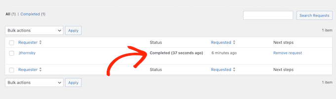 リクエストに応じてWordPressからユーザーの個人情報をエクスポートする