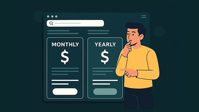 Choosing between a monthly or an yearly WordPress hosting plan