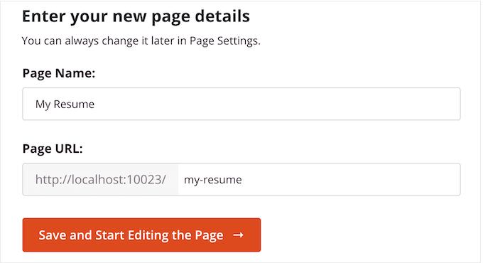 Naming your online resume design 