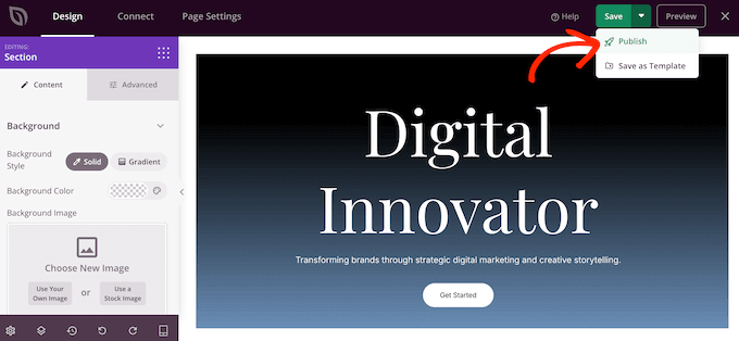 Publishing an online resume using SeedProd