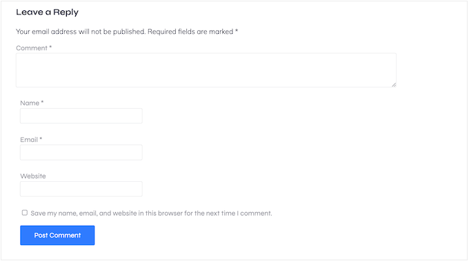 WordPressのコメントフォーム経由で個人情報を収集する