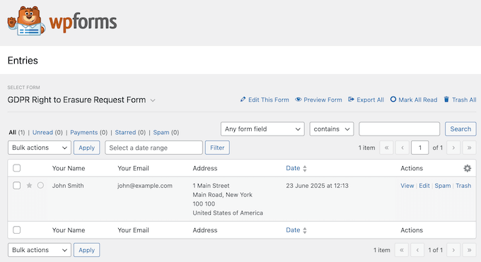 WordPressでのプライバシーおよびコンプライアンス申請の管理