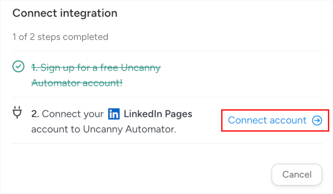 Connect LinkedIn page
