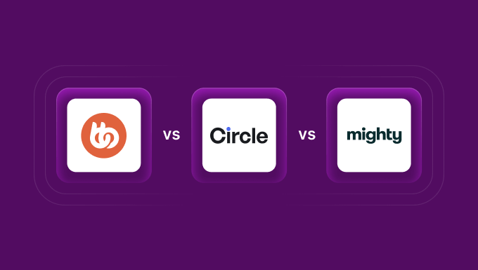 BuddyBoss vs. Circle.so vs. Mighty Networks