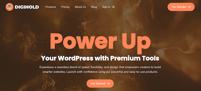DigiHold Website DigiHold website