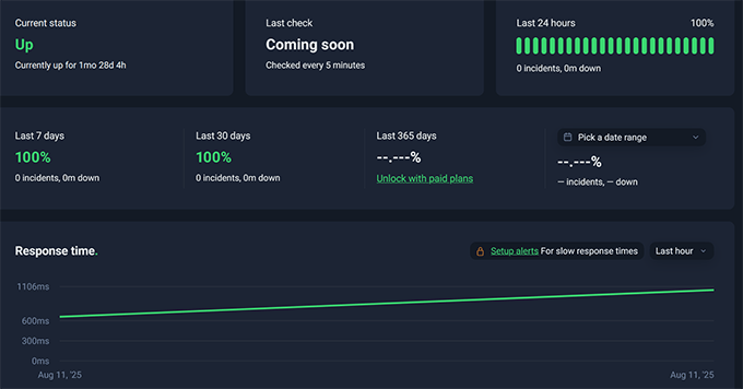 Kinsta uptime test Kinsta uptime test